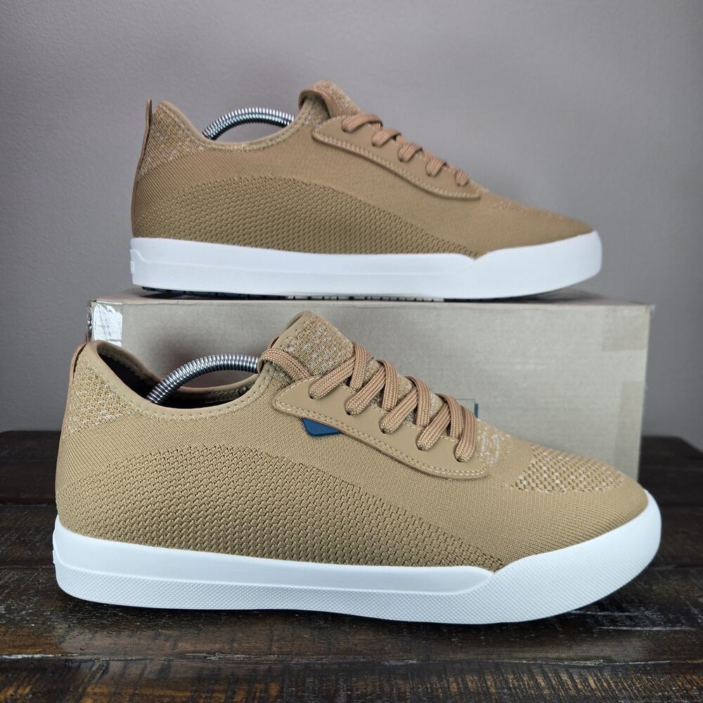 Vessi Weekend Sneaker Mens Size 12 Waterproof Shoes Oak Brown White